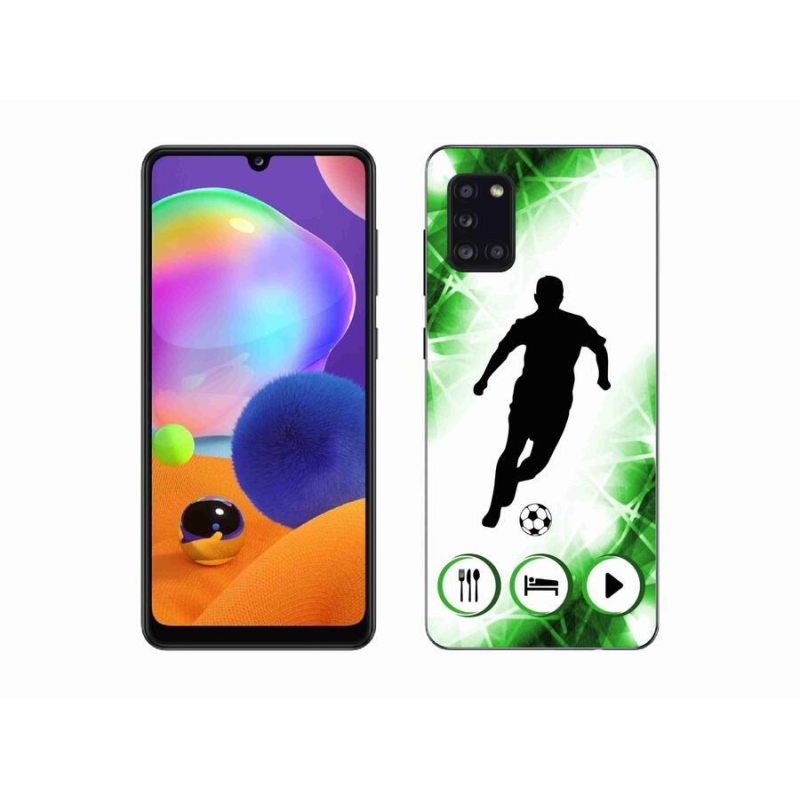 Gélový kryt mmCase na mobil Samsung Galaxy A31 - futbalista