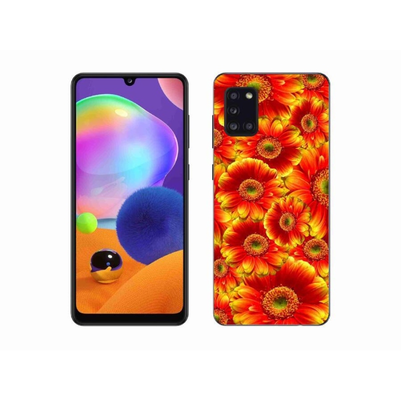 Gélový kryt mmCase na mobil Samsung Galaxy A31 - gerbera 1