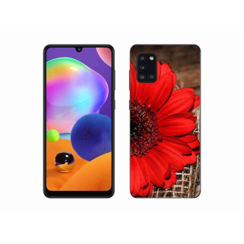 Gélový kryt mmCase na mobil Samsung Galaxy A31 - gerbera