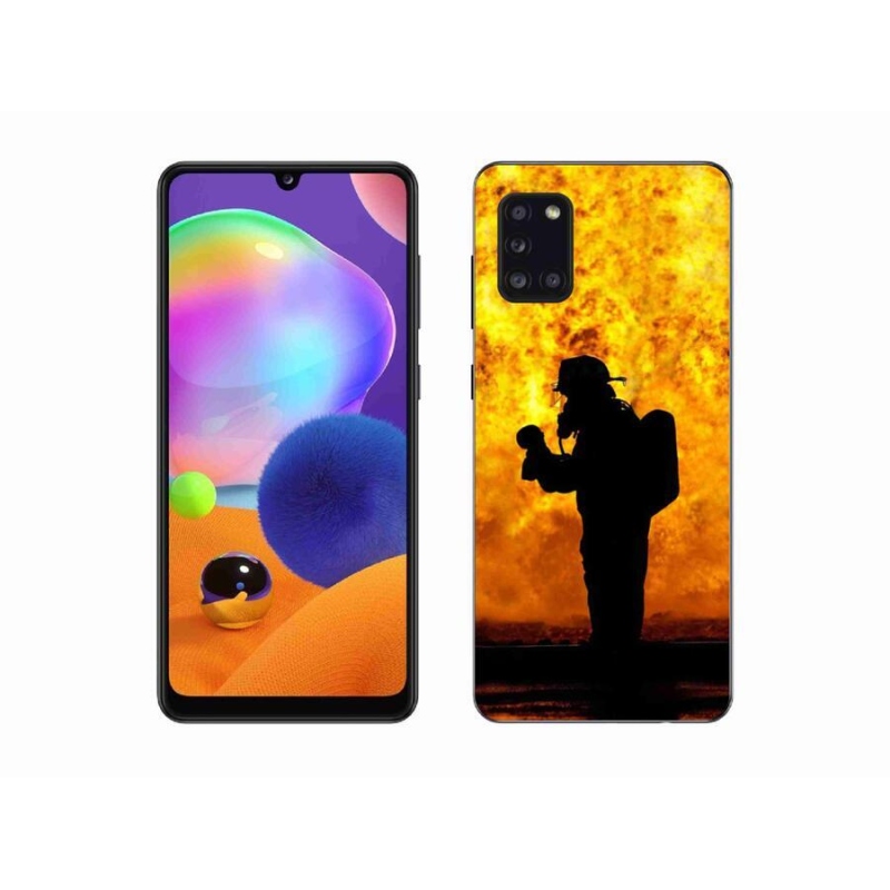 Gélový kryt mmCase na mobil Samsung Galaxy A31 - hasič