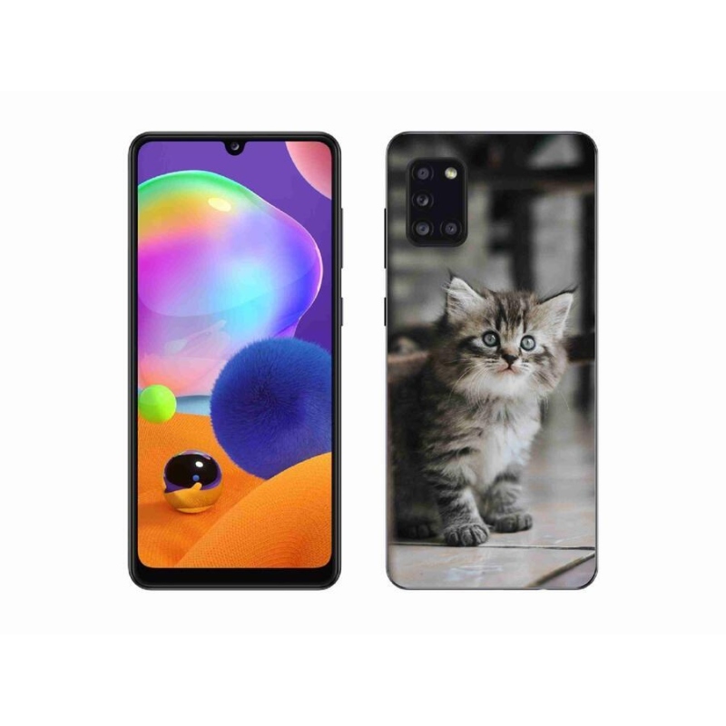 Gélový kryt mmCase na mobil Samsung Galaxy A31 - mačiatko