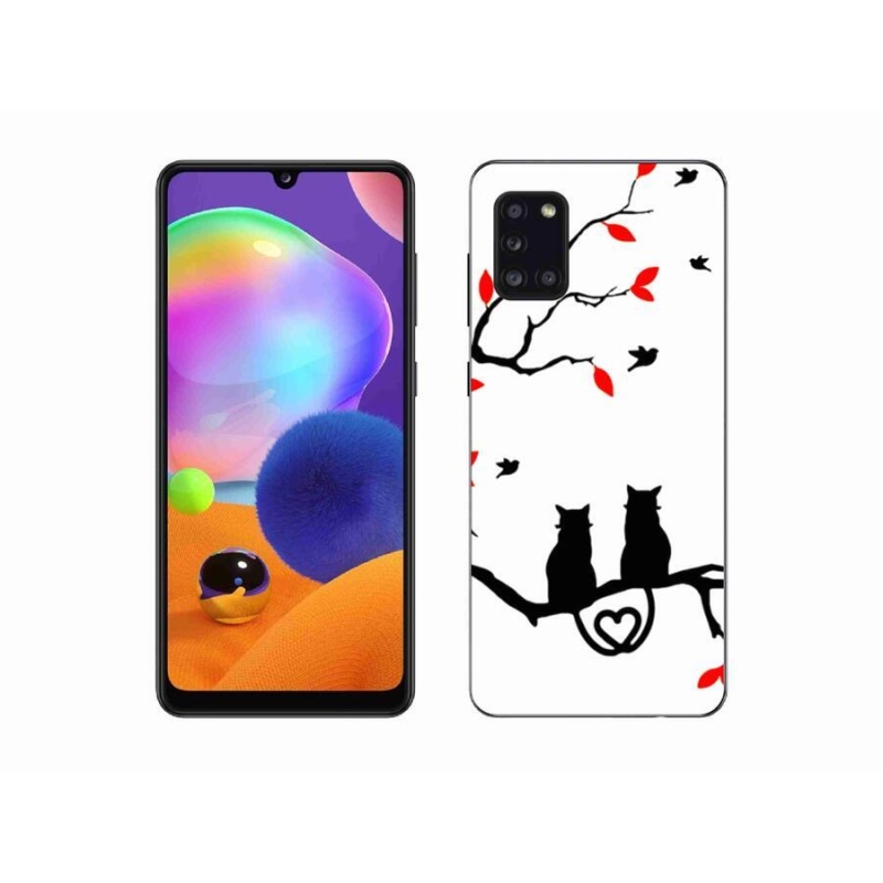 Gélový kryt mmCase na mobil Samsung Galaxy A31 - mačací láska