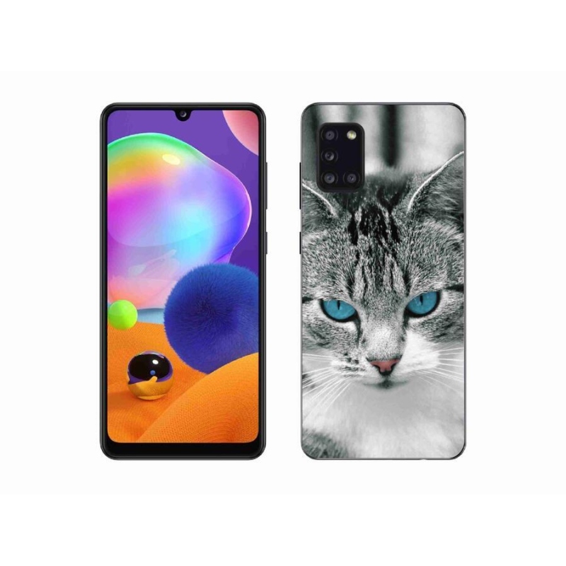 Gélový kryt mmCase na mobil Samsung Galaxy A31 - mačacie pohľad 1