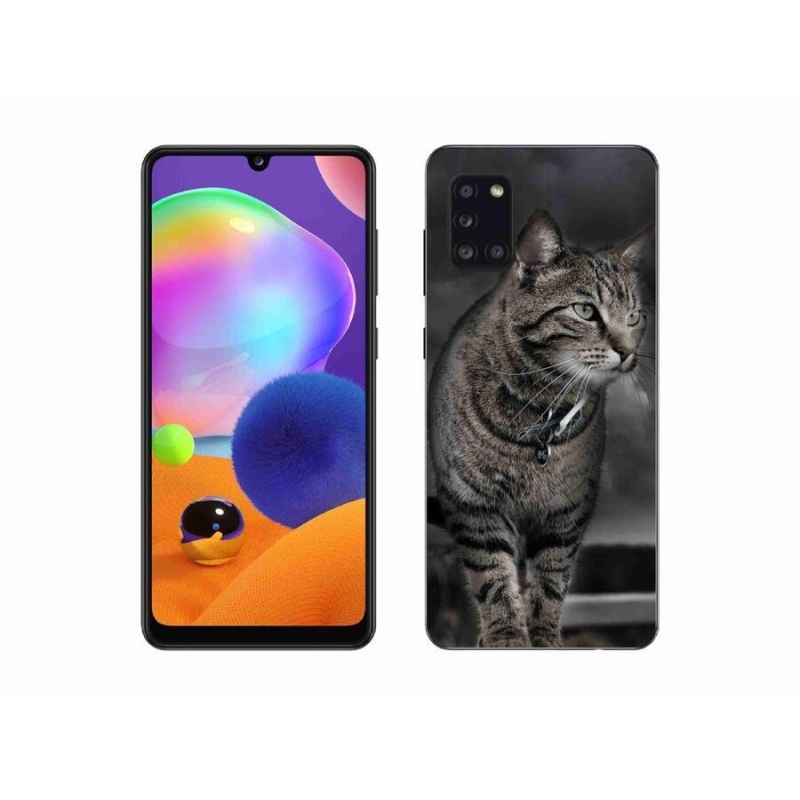 Gélový kryt mmCase na mobil Samsung Galaxy A31 - mačka