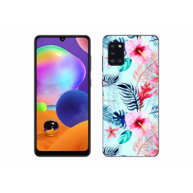 Gélový kryt mmCase na mobil Samsung Galaxy A31 - kvety