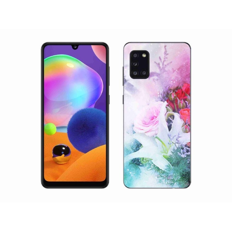 Gélový kryt mmCase na mobil Samsung Galaxy A31 - kvety 4