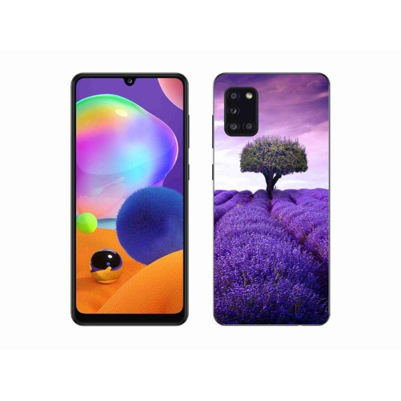 Gélový kryt mmCase na mobil Samsung Galaxy A31 - levanduľová lúka