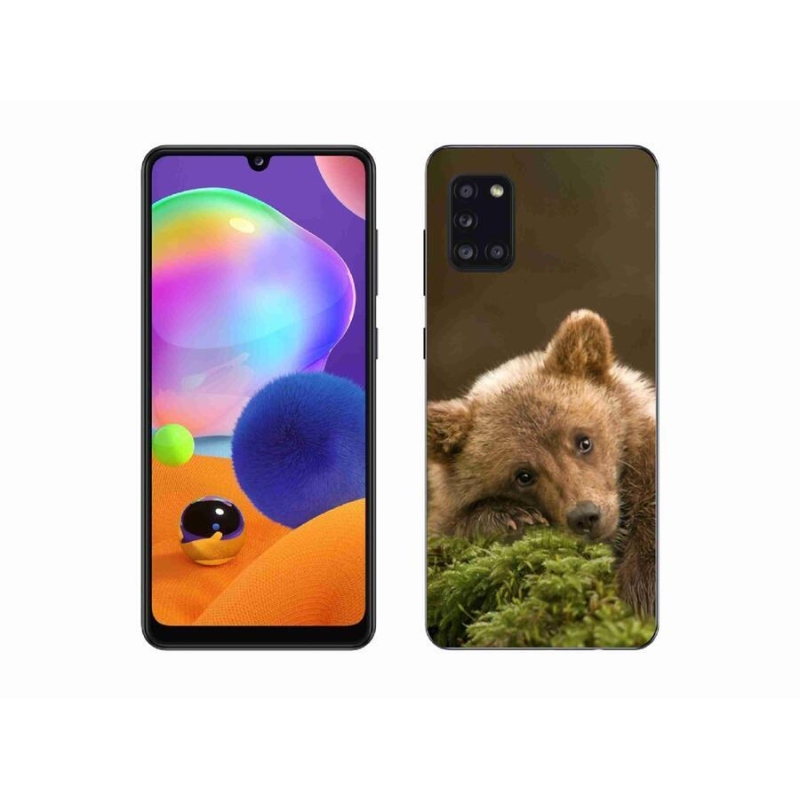 Gélový kryt mmCase na mobil Samsung Galaxy A31 - medveď