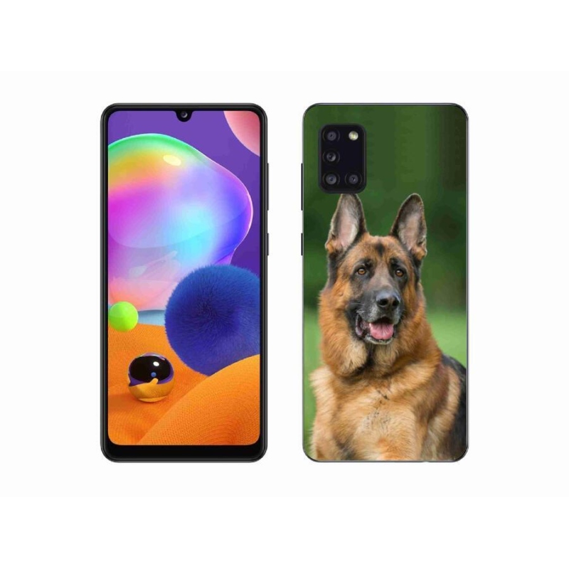 Gélový kryt mmCase na mobil Samsung Galaxy A31 - nemecký ovčiak