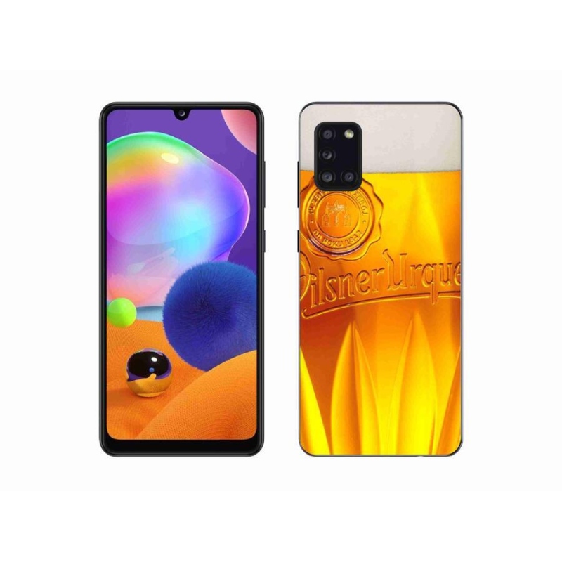 Gélový kryt mmCase na mobil Samsung Galaxy A31 - pivo