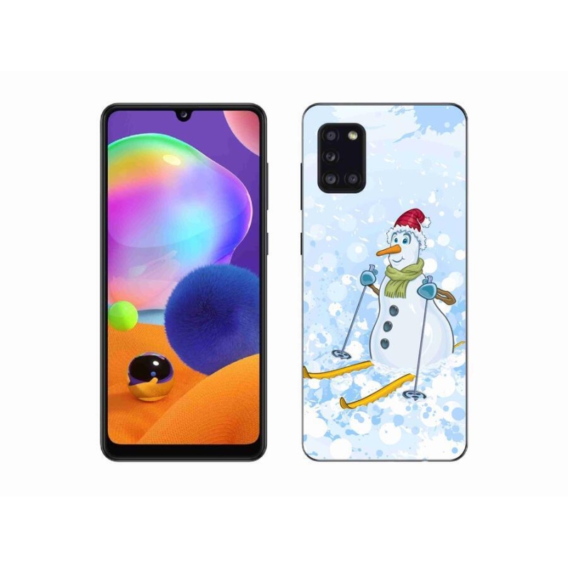 Gélový kryt mmCase na mobil Samsung Galaxy A31 - snehuliak