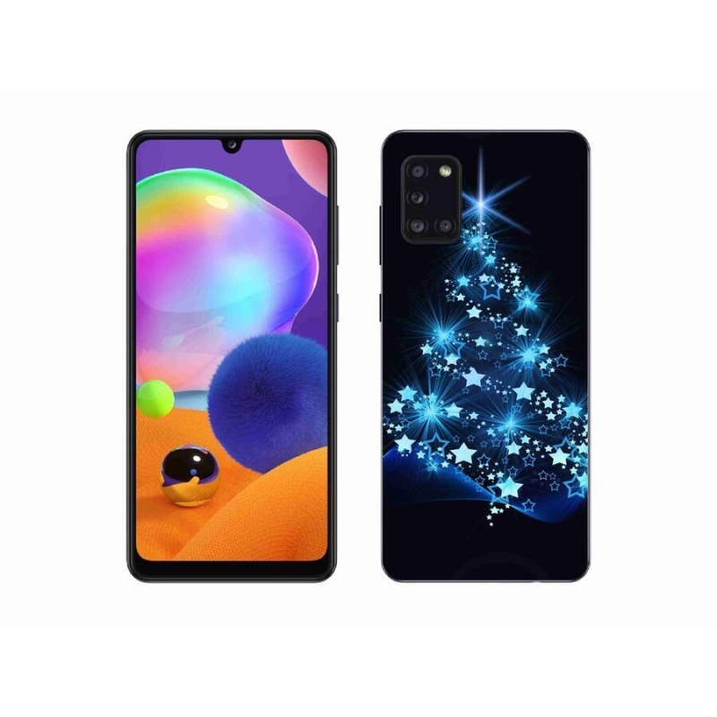 Gélový kryt mmCase na mobil Samsung Galaxy A31 - vianočný stromček