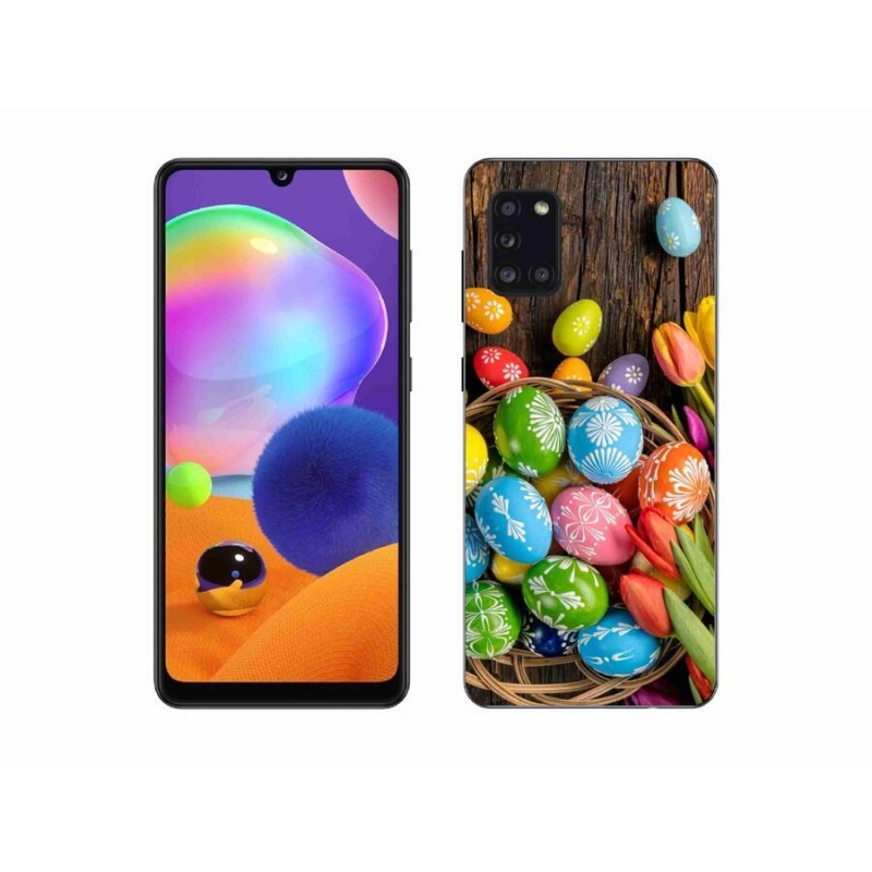 Gélový kryt mmCase na mobil Samsung Galaxy A31 - veľkonočné vajíčka