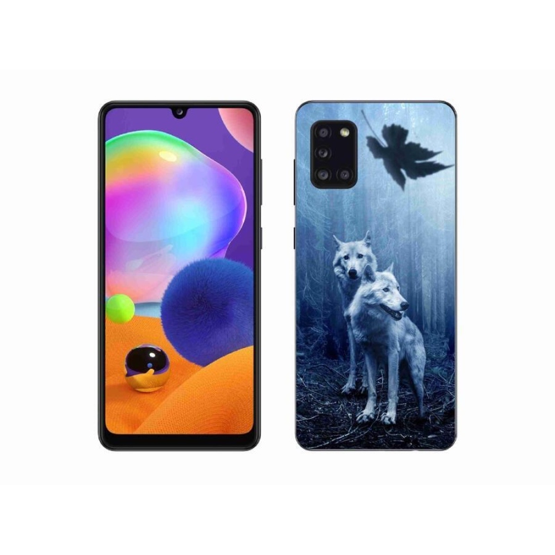 Gélový kryt mmCase na mobil Samsung Galaxy A31 - vlci v lese