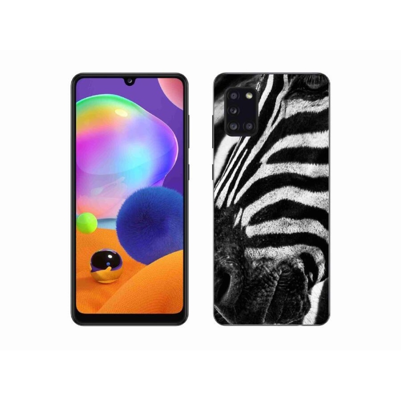 Gélový kryt mmCase na mobil Samsung Galaxy A31 - zebra