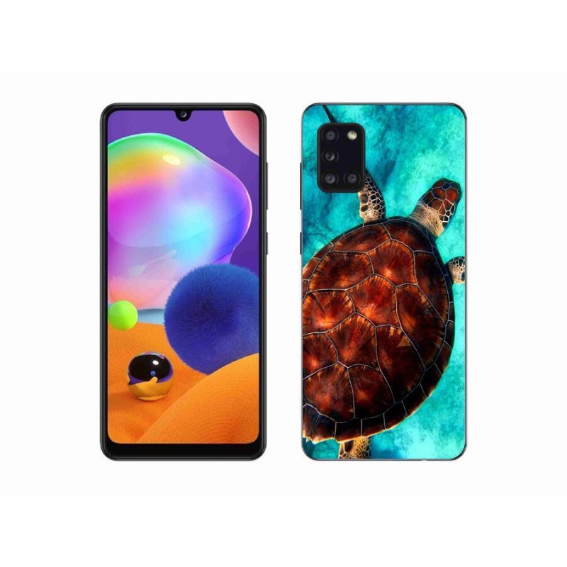 Gélový kryt mmCase na mobil Samsung Galaxy A31 - korytnačka