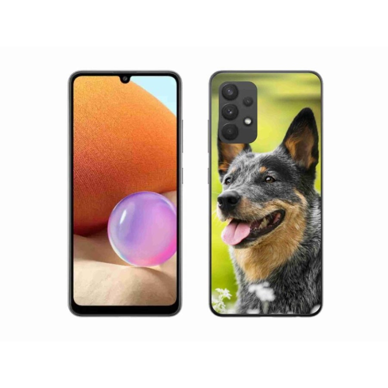 Gélový kryt mmCase na mobil Samsung Galaxy A32 4G - austrálsky dobytkársky pes