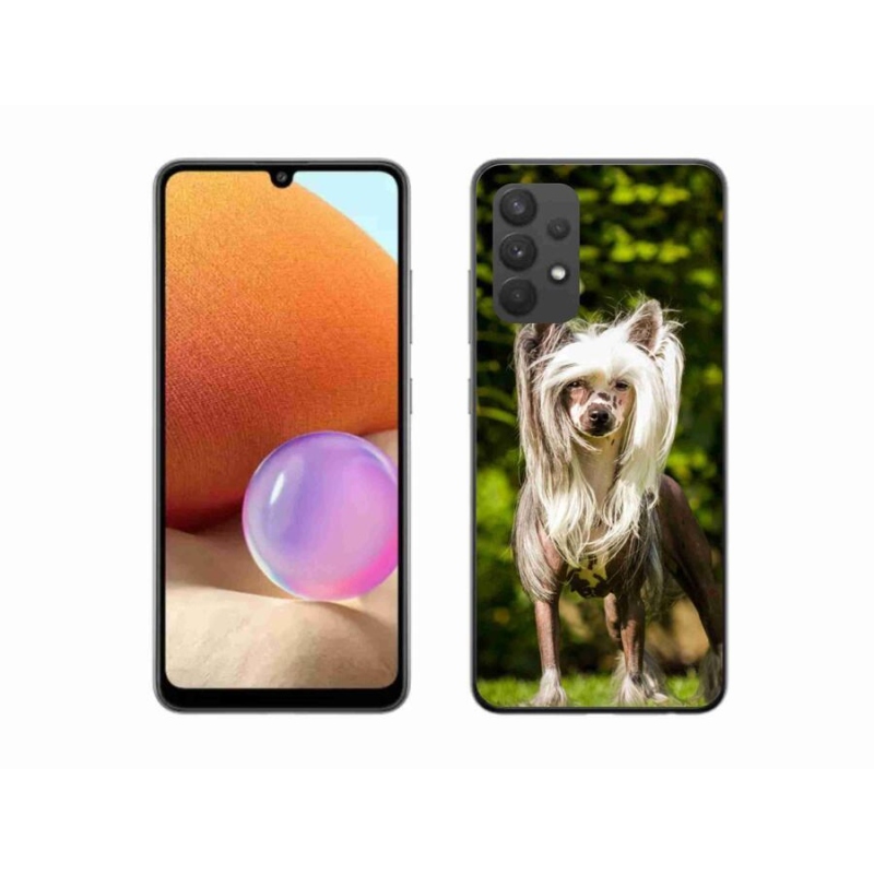 Gélový kryt mmCase na mobil Samsung Galaxy A32 4G - čínsky chocholatý pes