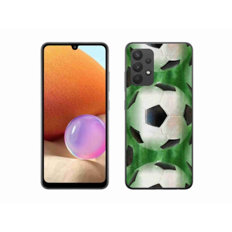 Gélový kryt mmCase na mobil Samsung Galaxy A32 4G - futbalová lopta