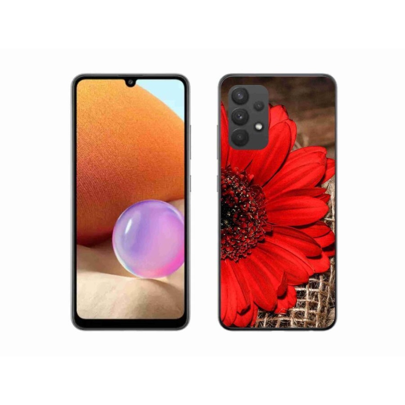 Gélový kryt mmCase na mobil Samsung Galaxy A32 4G - gerbera