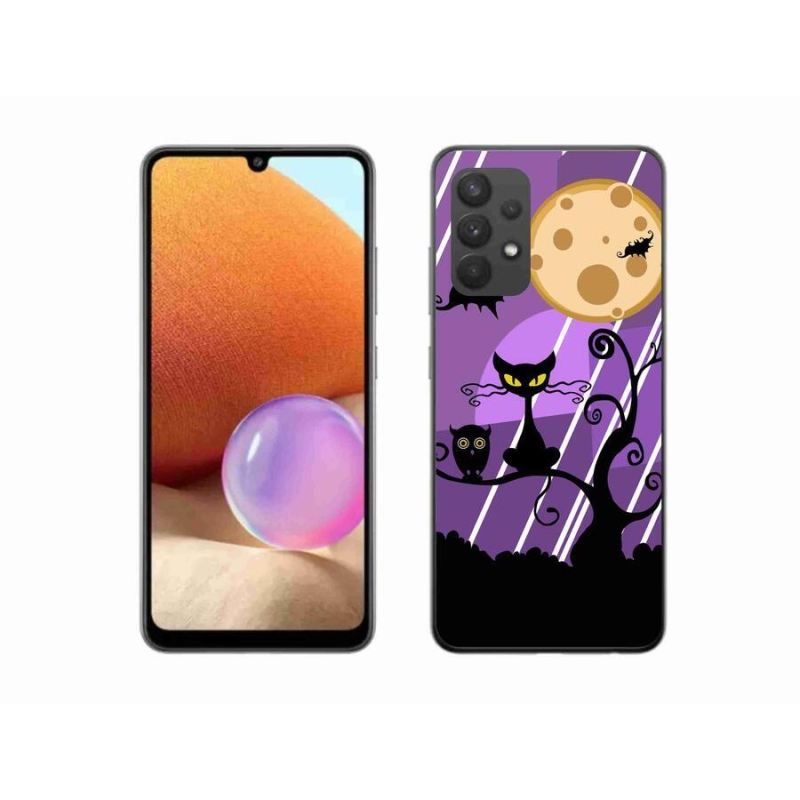 Gélový kryt mmCase na mobil Samsung Galaxy A32 4G - halloween