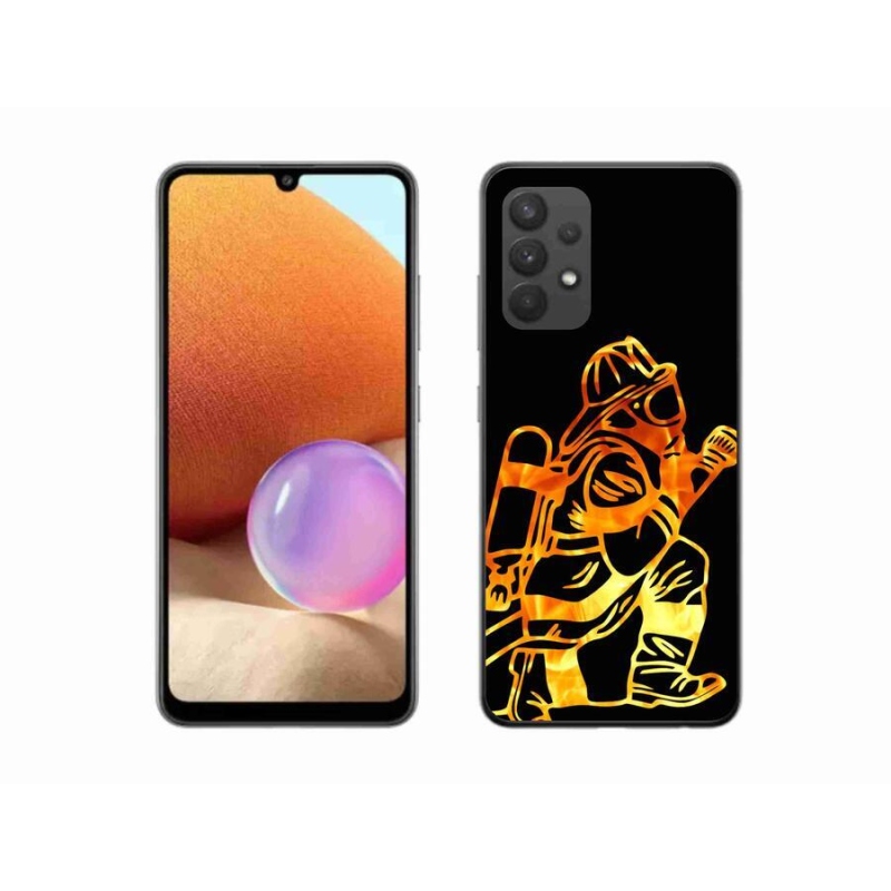 Gélový kryt mmCase na mobil Samsung Galaxy A32 4G - hasič 1