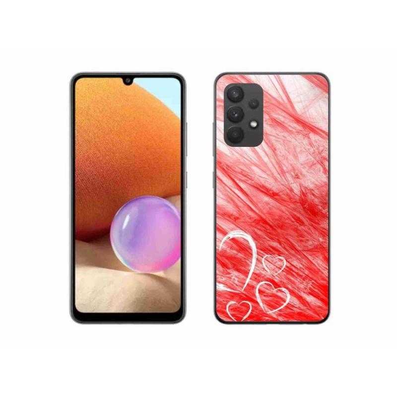 Gélový kryt mmCase na mobil Samsung Galaxy A32 4G - heart