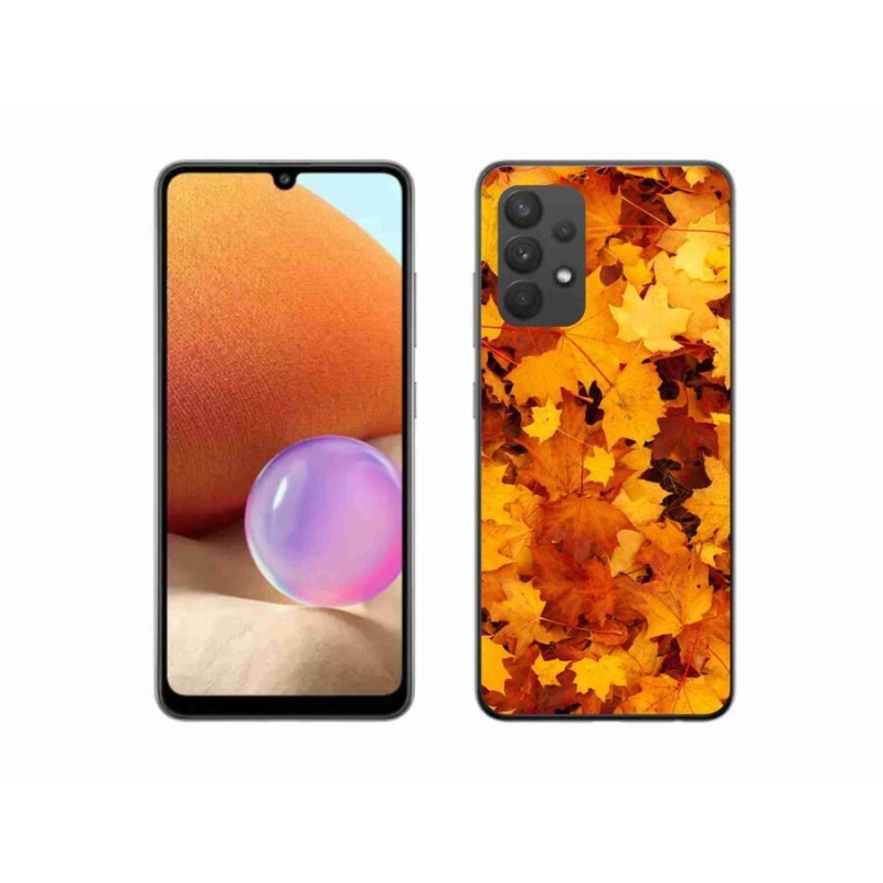 Gélový kryt mmCase na mobil Samsung Galaxy A32 4G - javorové listy