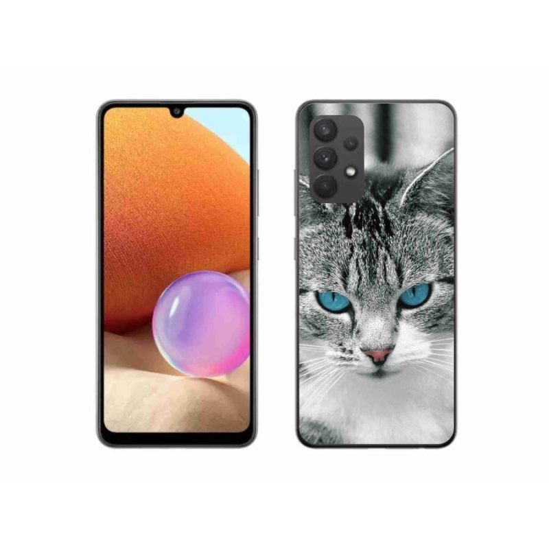 Gélový kryt mmCase na mobil Samsung Galaxy A32 4G - mačacie pohľad 1