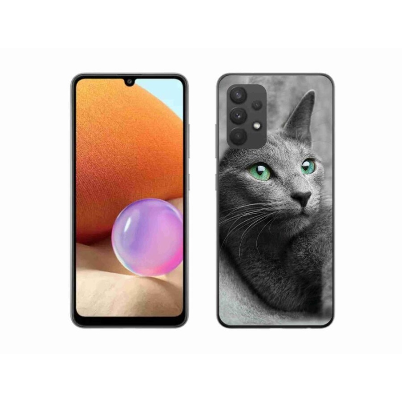 Gélový kryt mmCase na mobil Samsung Galaxy A32 4G - mačka 2