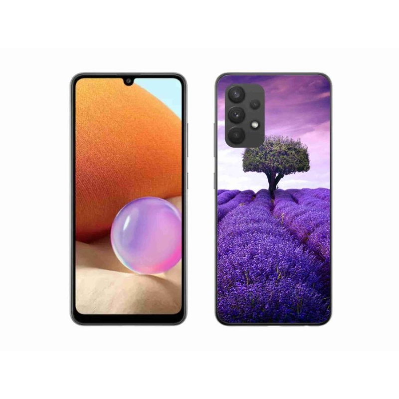 Gélový kryt mmCase na mobil Samsung Galaxy A32 4G - levanduľová lúka