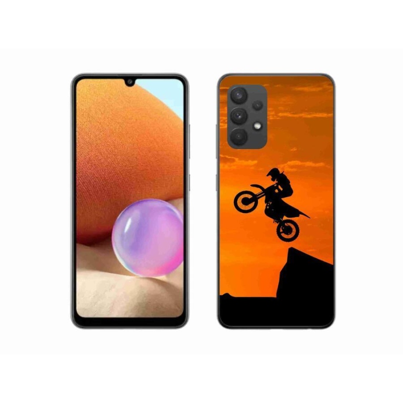 Gélový kryt mmCase na mobil Samsung Galaxy A32 4G - motocross