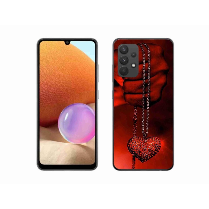 Gélový kryt mmCase na mobil Samsung Galaxy A32 4G - náhrdelník