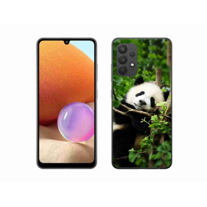 Gélový kryt mmCase na mobil Samsung Galaxy A32 4G - panda