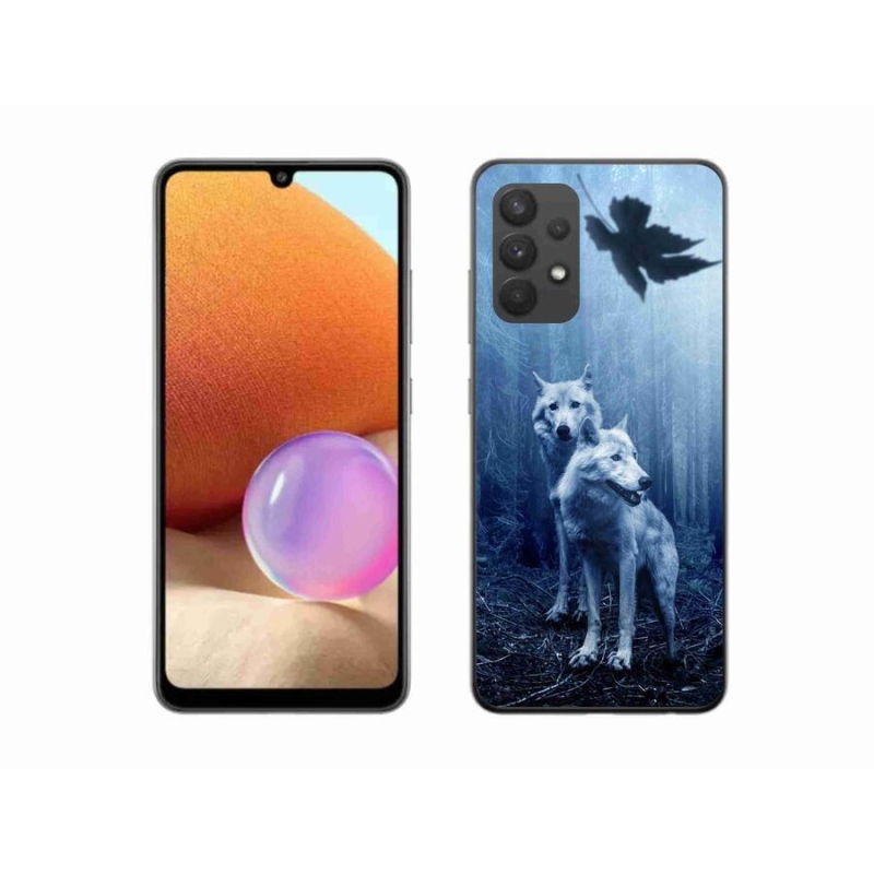 Gélový kryt mmCase na mobil Samsung Galaxy A32 4G - vlci v lese