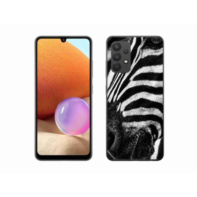 Gélový kryt mmCase na mobil Samsung Galaxy A32 4G - zebra