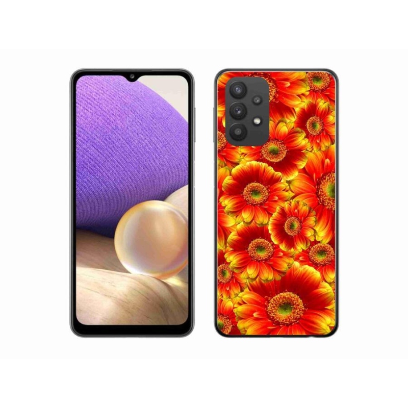 Gélový kryt mmCase na mobil Samsung Galaxy A32 5G - gerbera 1