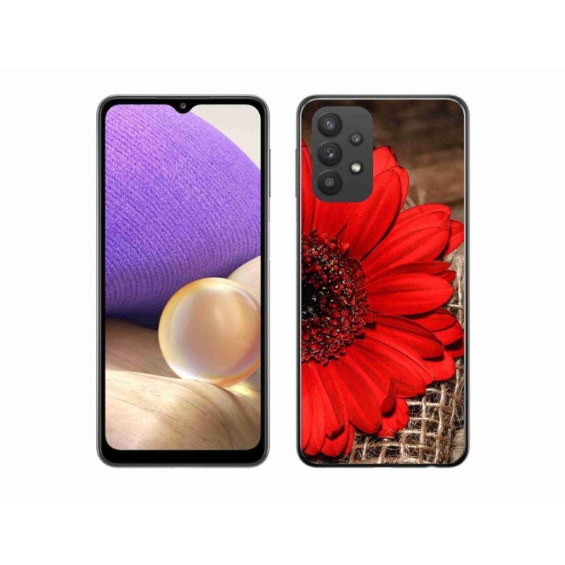 Gélový kryt mmCase na mobil Samsung Galaxy A32 5G - gerbera