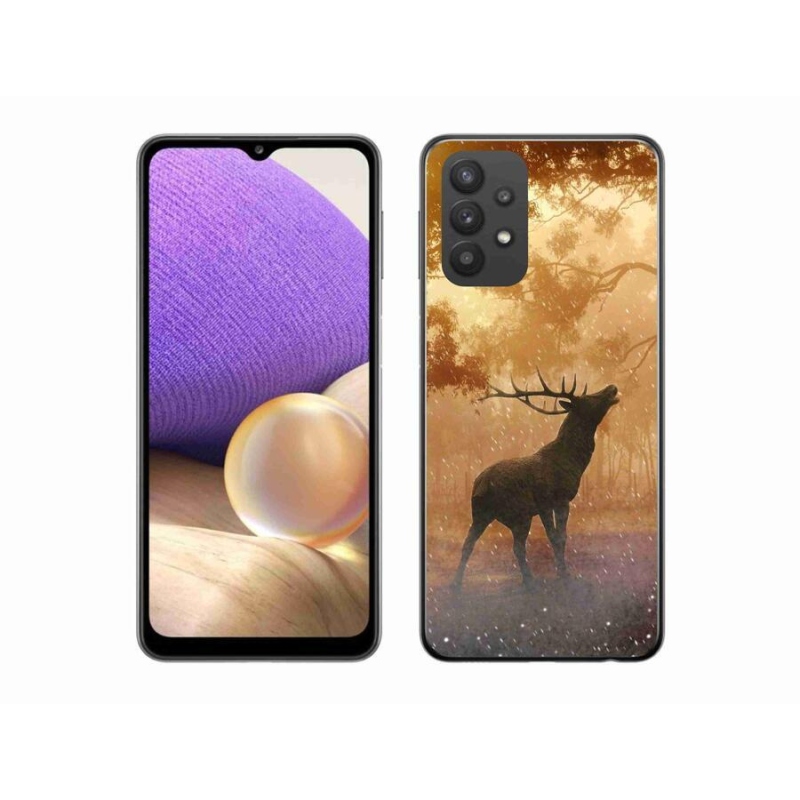 Gélový kryt mmCase na mobil Samsung Galaxy A32 5G - jeleň v ruji