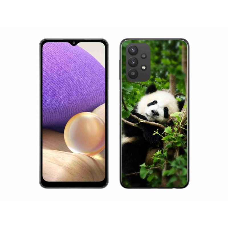 Gélový kryt mmCase na mobil Samsung Galaxy A32 5G - panda