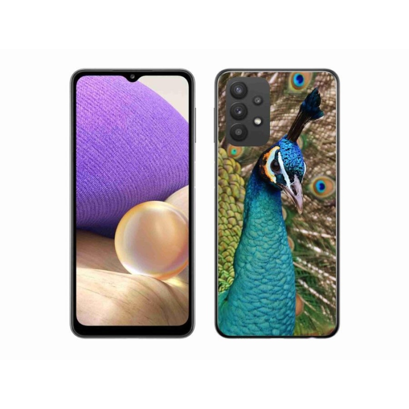 Gélový kryt mmCase na mobil Samsung Galaxy A32 5G - páv