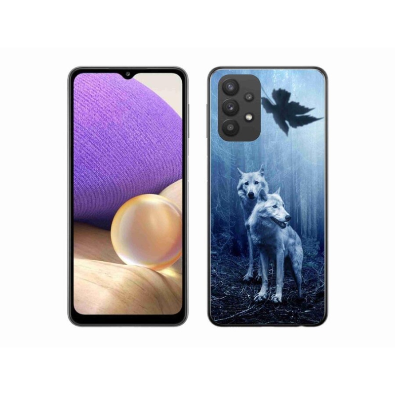 Gélový kryt mmCase na mobil Samsung Galaxy A32 5G - vlci v lese