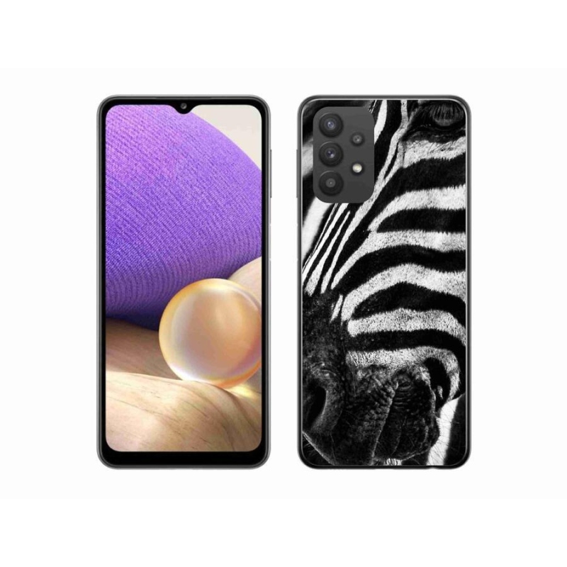 Gélový kryt mmCase na mobil Samsung Galaxy A32 5G - zebra