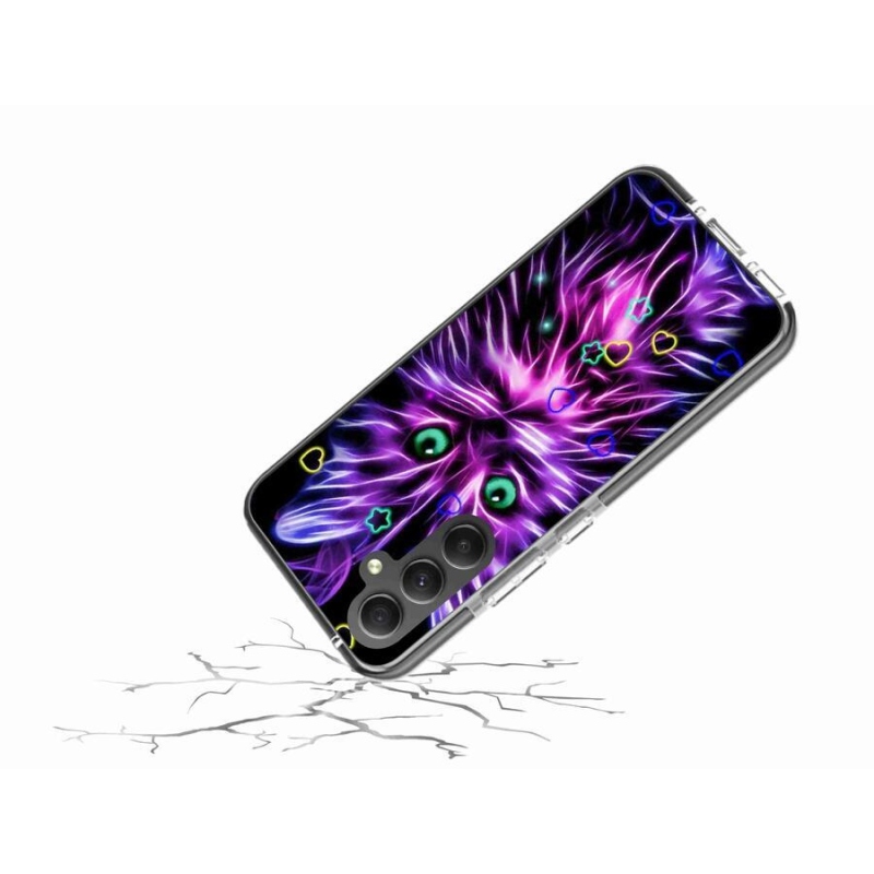 Gélový kryt mmCase na mobil Samsung Galaxy A34 5G - abstraktná mačka