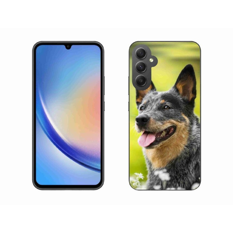 Gélový kryt mmCase na mobil Samsung Galaxy A34 5G - austrálsky pastiersky pes