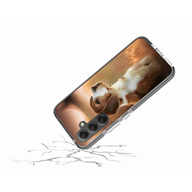 Gélový kryt mmCase na mobil Samsung Galaxy A34 5G - bígl