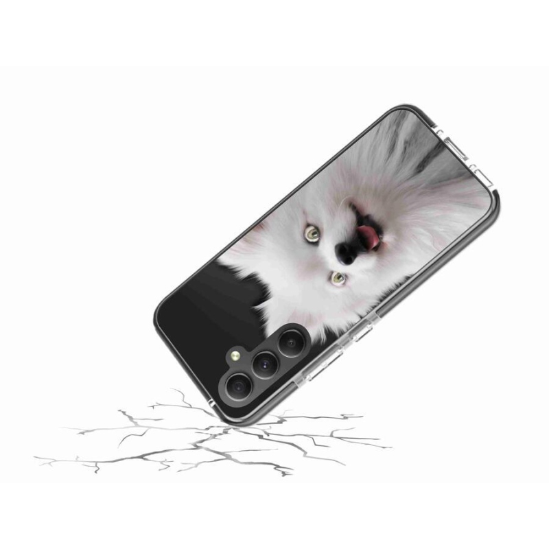 Gélový kryt mmCase na mobil Samsung Galaxy A34 5G - biely špic