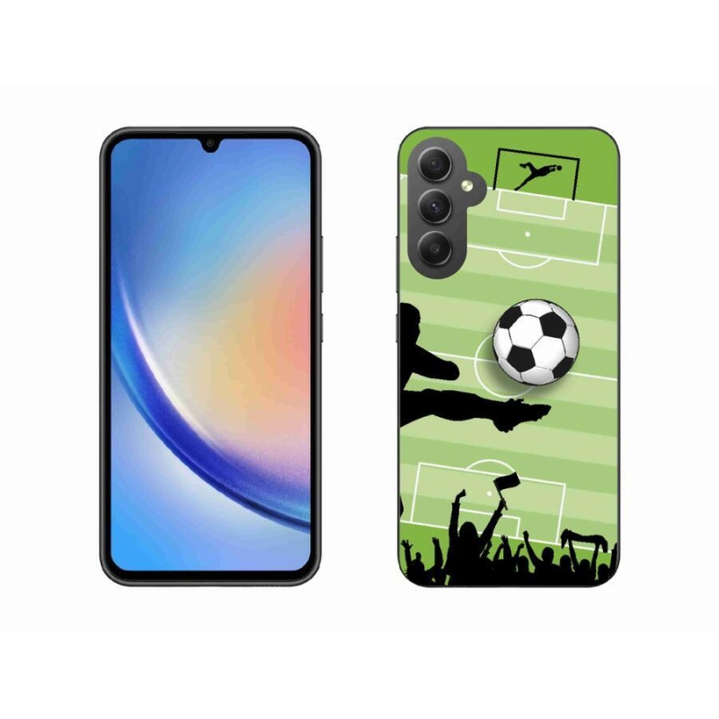 Gélový kryt mmCase na mobil Samsung Galaxy A34 5G - futbal 3