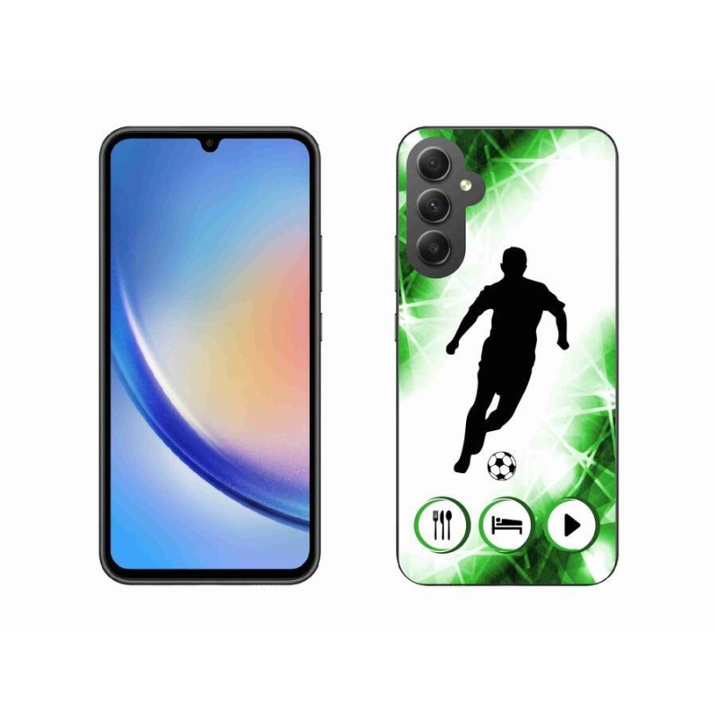 Gélový kryt mmCase na mobil Samsung Galaxy A34 5G - futbalista