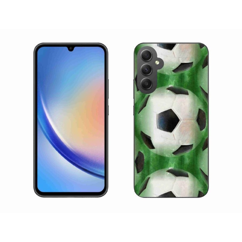 Gélový kryt mmCase na mobil Samsung Galaxy A34 5G - futbalová lopta